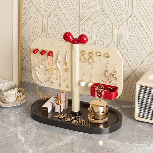 Creative Cream Style Desktop Pegboard Organizer