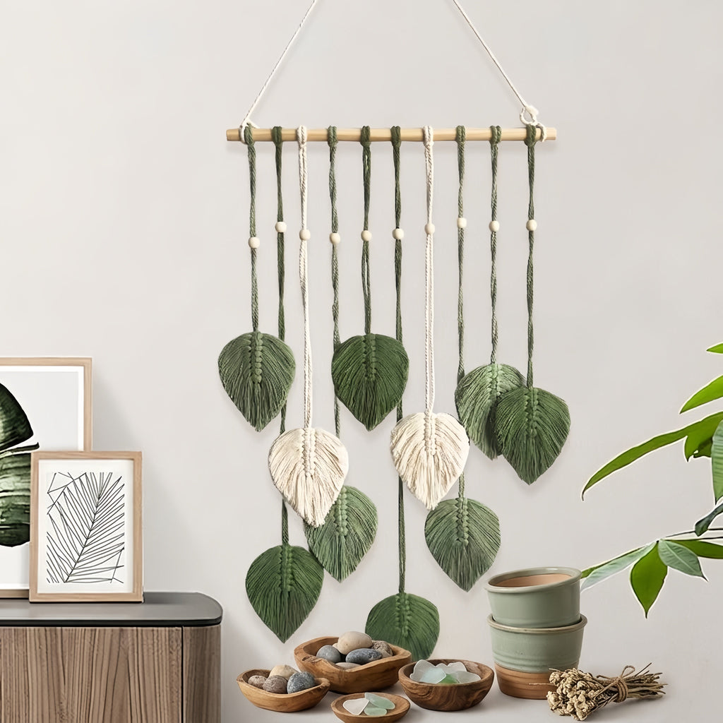 Nordic Macrame Leaf Wall Hanging
