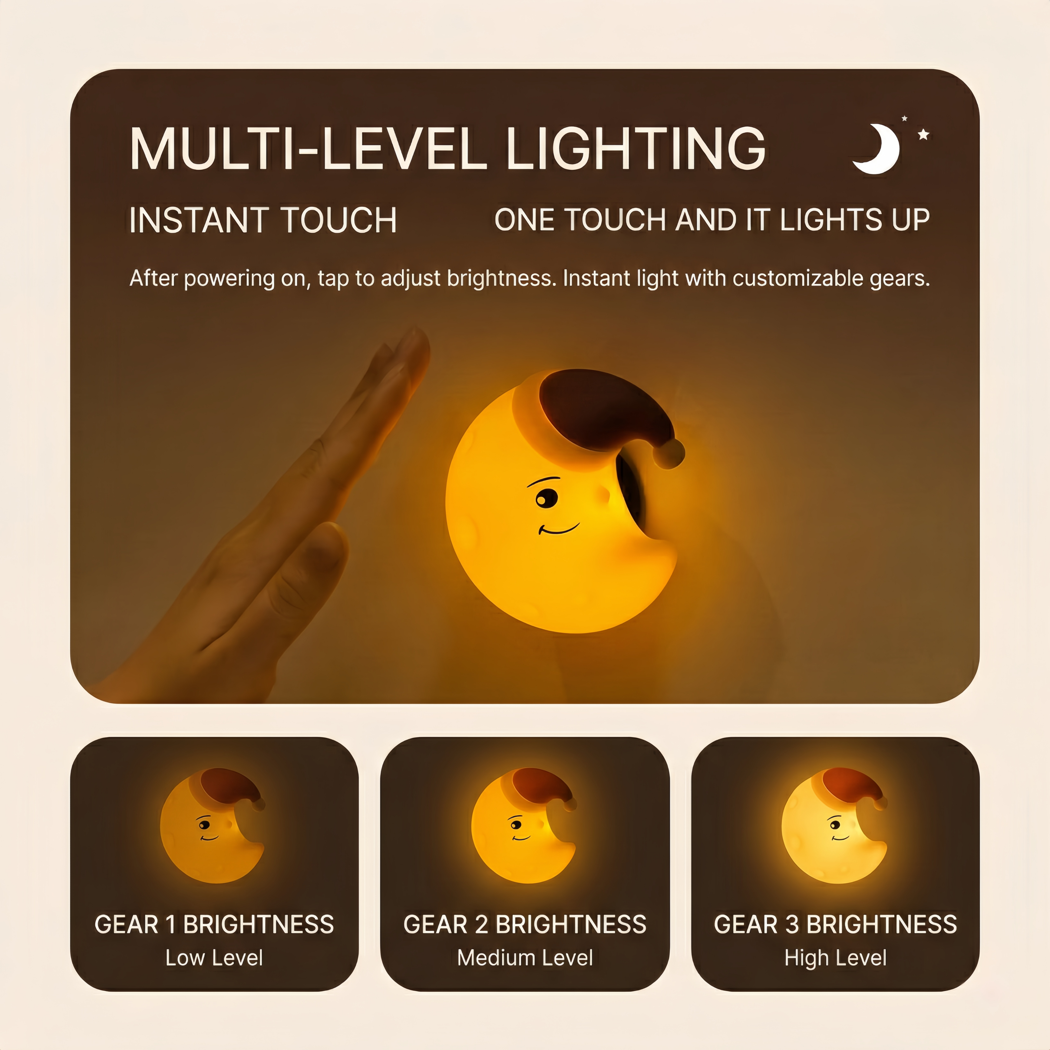 Magnetic Tap Silicone Night Light
