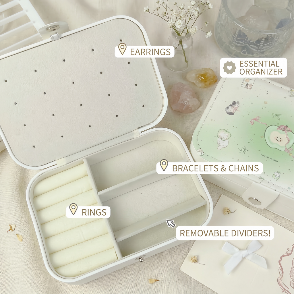 Mint Mambo Leather Jewelry Box