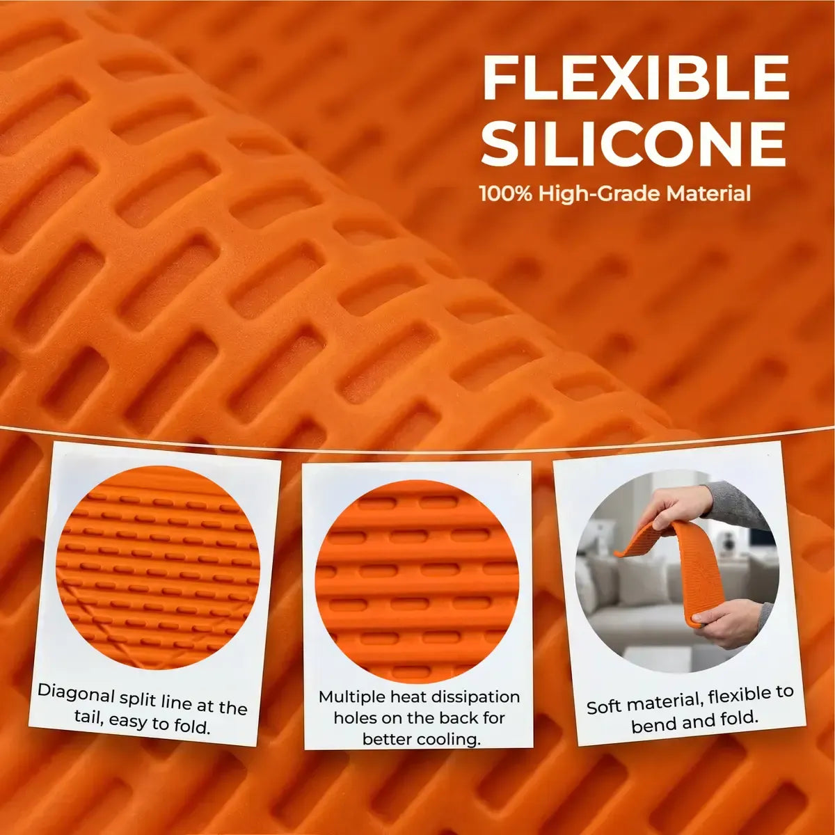 Flexible Silicone Phone Holder Stand,Bend It • Fold It • Roll It • Use It Anywhere