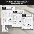 Cordless Vacuum Storage Bag Set – 80% Space Saving🏆